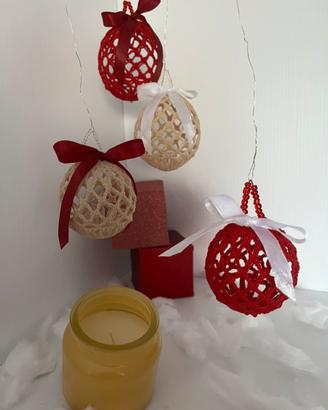 Set di palline di Natale fatte a mano