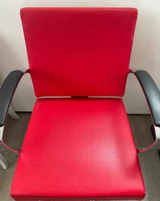 Set 4 sedie da parrucchiere regolabili+poggiapiedi