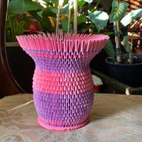 Portavasi : coprivaso rosa e lilla