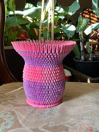 Portavasi : coprivaso rosa e lilla