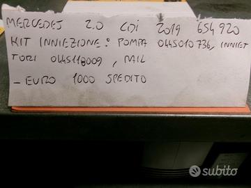 Kit inniezione pompa: inniettori, rail mercedes