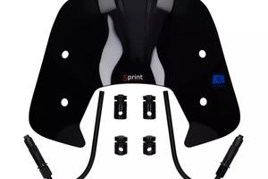mini parabrezza vespa sprint nero lucido 50 - 125 
