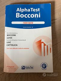 Libro Alpha Test Bocconi 1600 Quiz - come nuovo