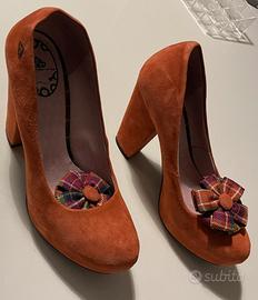 Scarpa tacco marrone Fornarina, 39