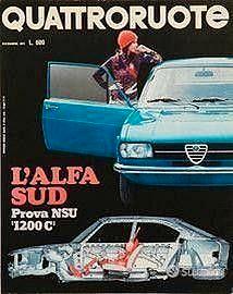 Rivista quattroruote dicembre 1971