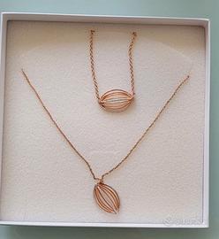 Collana e braccialetto parure Stroili oro