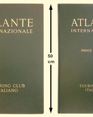 Atlante Internazionale TCI – 1956 – 2 volumi