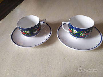 Coppia tazzine Lavazza con piattini