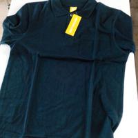 MAGLIETTE POLO COT. 100% SOLO COLORE BLU TAGLIA M.