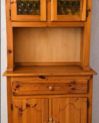 Credenza + tavolo +panche in legno