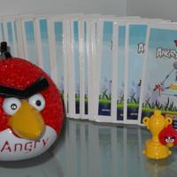ANGRY BIRDS - LOTTO DI GADGET E 145 SCHEDE