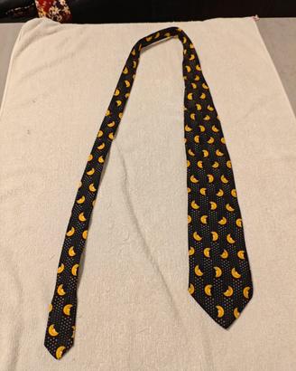 Cravatta vintage fantasia lune e stelle
