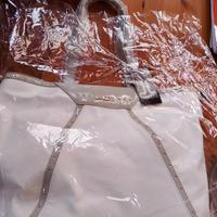 borsa bianca lancetti nuova con cartellino e busta