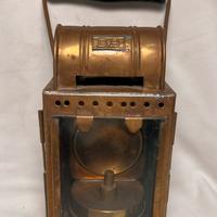 Lampada ferroviara DB tedesca in ottone