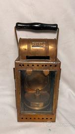 Lampada ferroviara DB tedesca in ottone