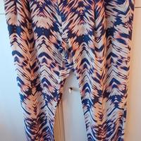 pantaloni morbidi fantasia zig zag