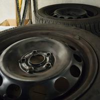 4 cerchi di ferro originali VW da 16 