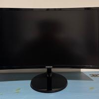 Monitor Samsung 24" curvo + Braccio Monitor 17-30"