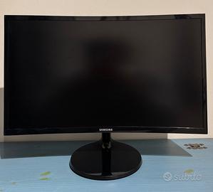 Monitor Samsung 24" curvo + Braccio Monitor 17-30"