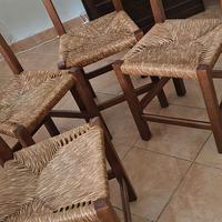 Sedie in legno massello