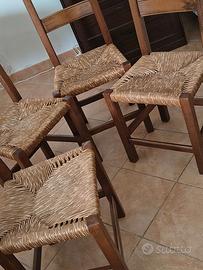 Sedie in legno massello