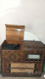 MOBILE RADIO ANTICA GIRADISCHI VINTAGE