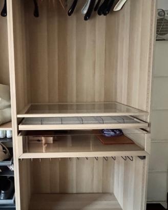 Cabina armadio a giorno 2 moduli con scarpiera