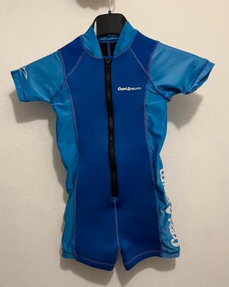 muta blu-azzurra Cressi 4-5 anni taglia M usata