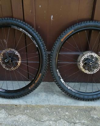 ruote 27,5 no boost, dtswiss M502/Bontrager duster