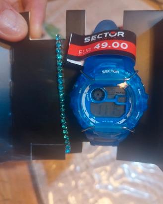 Orologio Sector e bracciale tennis nuovi.