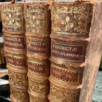 Pandette Giustiniano 1782 3 volumi folio
