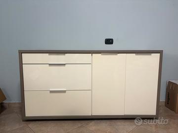 Credenza madia moderna bicolore