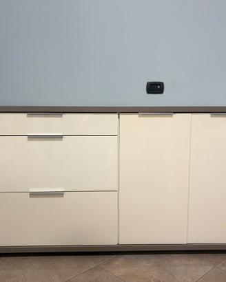 Credenza madia moderna bicolore