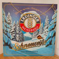 Insegna birra Erdinger in metallo vintage 