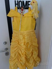 Vestito carnevale bimba 6/8 anni principessa Belle