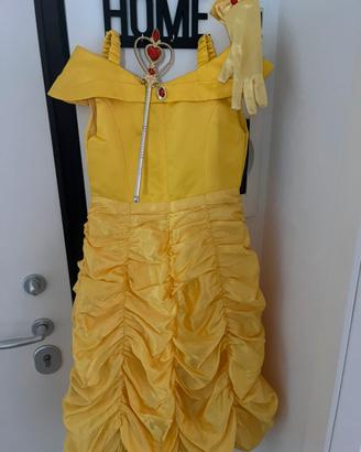Vestito carnevale bimba 6/8 anni principessa Belle