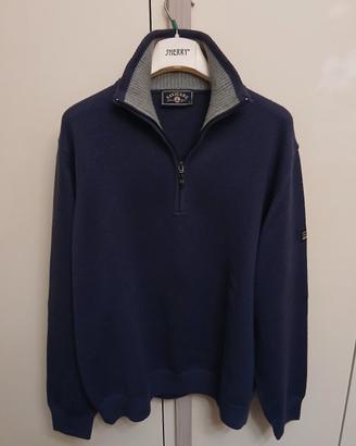 Maglione da uomo con mezza zip