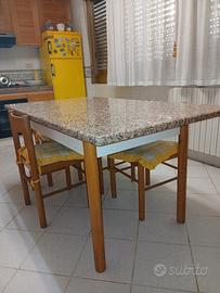 tavolo cucina granito rosa