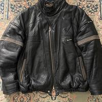 Bomber leather jacket
