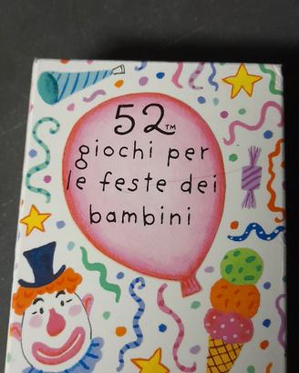 carte per 52 giochi feste bimbi