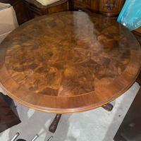 Tavolo rotondo in radica 120 cm vintage