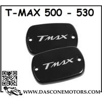 COPPIA COPERCHI FRENI TMAX 2004 2019 500 530 NERO