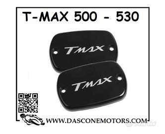 COPPIA COPERCHI FRENI TMAX 2004 2019 500 530 NERO