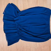 Top senza maniche blu