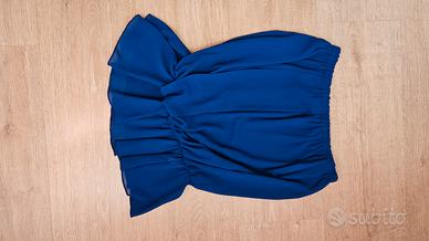 Top senza maniche blu