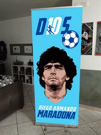 "Diego Armando Maradona" espositore roll-up