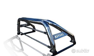 Navara D40 Roll bar inox con copertura tonneau