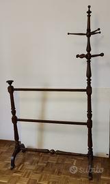 ANTICO ATTACCAPANNI STENDI ASCIUGAMANI VINTAGE