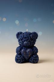 Candele orsetto colorate artigianali