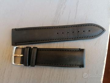 Cinturino in pelle morellato nero 22mm fatto a man